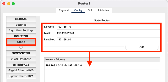 Router Konfiguration